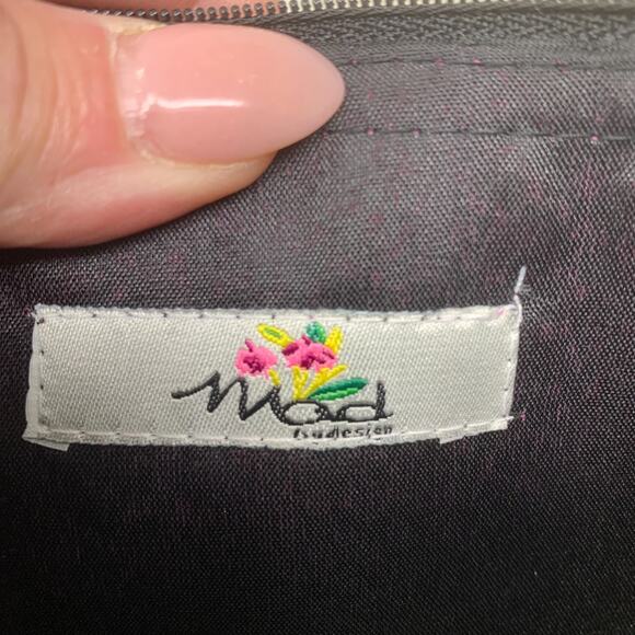 Vintage Y2K Mod by Design Mother of Pearl Mosaic Tiled Wristlet Pouch Fairycore - Picture 5 of 6